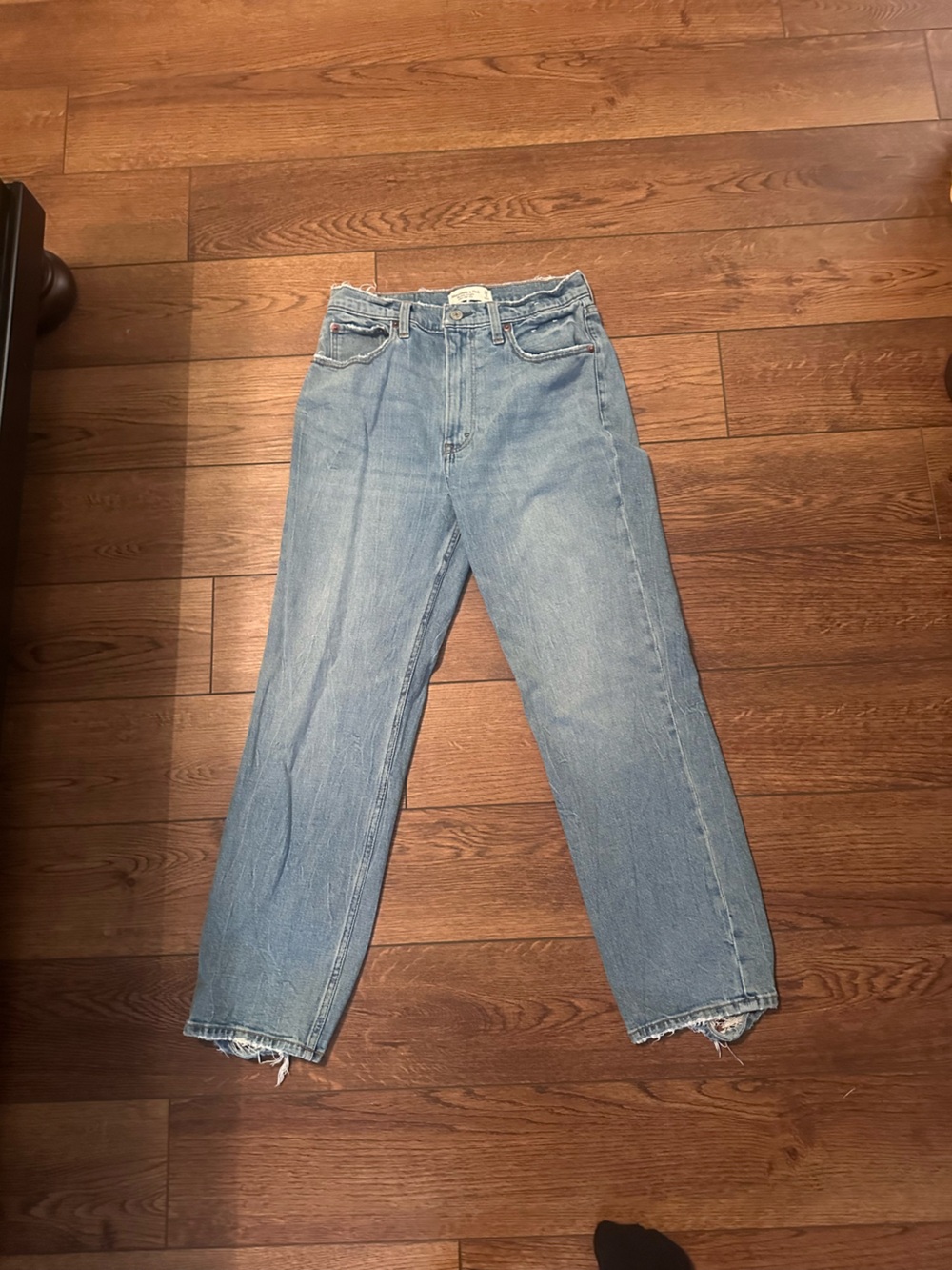 Abercrombie & Fitch Light Blue Straight-Leg Jeans